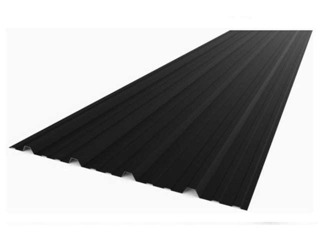 Chapa Trapezoidal T101 C.25 Prepintado negra x 1.00 m