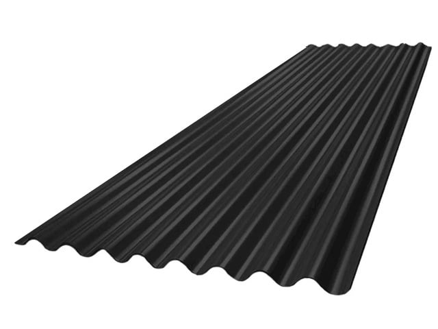 Chapa Sinusoidal C.25 Prepintada Negra x 4.00 m