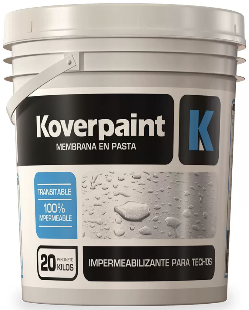 Membrana en Pasta KOVERPAINT x 20kg Fibrado-Blanca