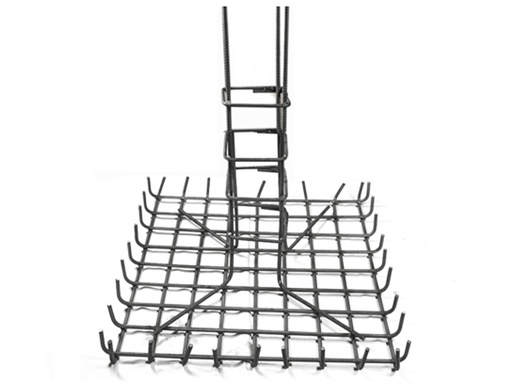 [BASE072072] Base 0,72x0,72 6Ø12 en dos direcciones c/14cm incluye tronco de col. 4Ø12 a 1m 7 Estrib. Ø8 c/14 de 20x20cm. + patas 4Ø12 de 0,30 x 0,15