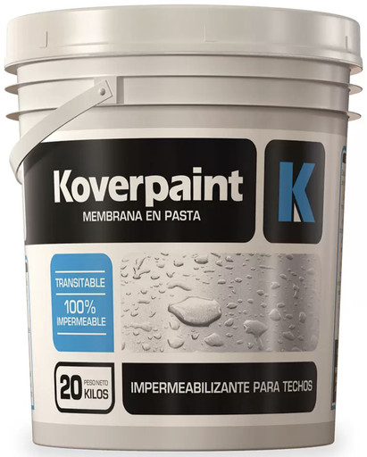 [PMB20A] Membrana en Pasta KOVERPAINT x 20kg Fibrado-Blanca